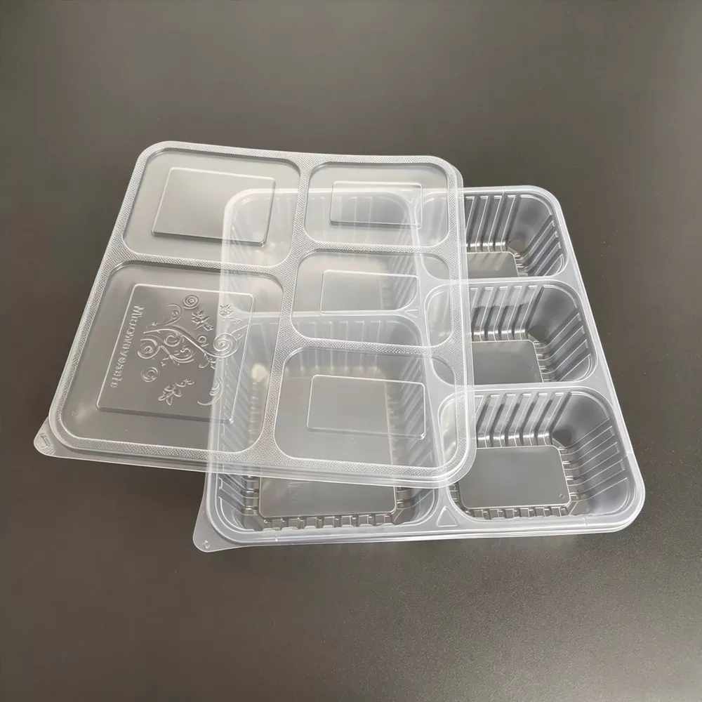 Bölmeli Yeniden Kullanılabilir Plastik Öğle Yemeği Kutusu Bölmeli Yeniden Kullanılabilir Plastik Öğle Yemeği Kutusu
